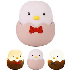 Eutoria Dimmable Night Light for Kids | Ambient Nursery Light | Bedroom Decor Newborn Essential | Cute Chick Hatch Bedside lamp for Girls/Boys