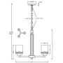 Doraimi 3 Light Chandelier Lighting with Hollow Lamp Cup+Brushed Nickel Finish,Modern and Concise Style Ceiling Light Fixture with Frosted Glass Shade for Foyer, Dining Room, Living Room, Family Room