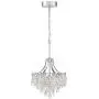 Villette Chrome Pendant Chandelier 15 3/4'' Wide Modern Crystal Cascade LED 5-Light Fixture for Dining Room House Foyer Kitchen Island Entryway Bedroom Living Room - Vienna Full Spectrum