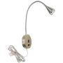 HomeFocus Bedside Reading Wall Light,Wall Light,Wall Lamp,Living Room Wall Lamp,Bedroom Wall Lamp,Wall Sconces,LED 5Watt 3000K,USB Charging Port,Flexible Gooseneck,Metal, Satin Nickel