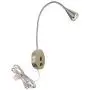 HomeFocus Bedside Reading Wall Light,Wall Light,Wall Lamp,Living Room Wall Lamp,Bedroom Wall Lamp,Wall Sconces,LED 5Watt 3000K,USB Charging Port,Flexible Gooseneck,Metal, Satin Nickel