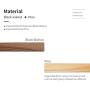 Uniklook Nordic LED Wood Pendant Light Lighting Wooden Long Bar LED Lamp Celling Neutral, White Warm Light - Office Kitchen Island Dining Room Table Bar Loft Suspension Lighting (Black Walnut D)