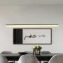 FangYanMei Modern Chandelier Atmosphere Creative Personality Pendant Light Living Room Dining Room Nordic line Dining Room Hanging Lamp Fixture (Black) dimmable with Remote Control
