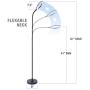Floor Lamp with 3 Brightness Levels, 600 Lumens, 360° Adjustable LED Floor Light, TW Dimmable Best Non-Glare Reading Standing Lamp for Sewing Living Room Bedroom Office (Black)