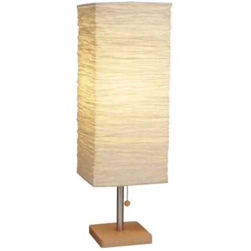 Adesso 8021-12 Dune Table Lamp - Wood Base Desk Lamp - Lighting Fixture for Living Room, Bedroom. Home Decor Item