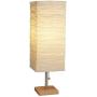 Adesso 8021-12 Dune Table Lamp - Wood Base Desk Lamp - Lighting Fixture for Living Room, Bedroom. Home Decor Item