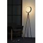 Syrinx Eclipse LED Floor Lamp, Modern Tripod LED Floor Lamp LED Ring Light for Living Rooms, Bedroom, Dorm Room, Office