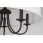 Kira Home Quinn 21'' Traditional 5-Light Chandelier + White Linen Drum Shade, Oil-Rubbed Bronze Finish
