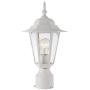 YaoKuem Outdoor Post Light, Pole Lantern, E26 Base 100W Max, Aluminum Housing Plus Glass, Wet Location Rated, Bulbs not Included (White)