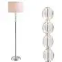JONATHAN Y JYL2028A Aubrey 59.5'' Crystal/Metal LED Floor Lamp Contemporary,Glam,Transitional for Bedrooms, Living Room, Office, Reading, Clear/Chrome
