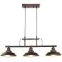 ACLand Kitchen Island Pendant Light 3-Light Industrial Ceiling Lighting Fixture Hanging with Metal Shades for Dining Room Pool Table Farmhouse Bar (Oil Rubbed Bronze, 3-Light Pendant)