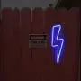 Solar LED Neon Decorative Lights, Neon Sign Shaped Decor Light, Lightning Shape Outdoor Decor for Christmas Halloween Decoration Living Room, Wall,Birthday Party, Wedding Party (Blue) Solar LED Neon Decorative Lights, Neon Sign Shaped Decor Light, Lightning Shape Outdoor Decor for Christmas Halloween Decoration Living Room, Wall,Birthday Party, Wedding Party (Blue)