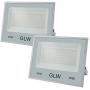 GLW 60W Flood Light Outdoor IP66 Waterproof Security Lights,6000LM 3000K Warm White LED Spotlight for Garden,Yard,Corridor and More [2 Pack]