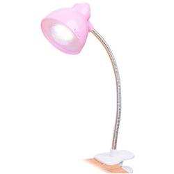 super1798 Candy Color Clip on Light Reading Light Book Lamp for Desk, Bed Headboard and Computers Pink