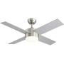 Ceiling Fan with Lights and Remote Control,SNJ Modern Ceiling Fan for Living Room Bedroom Dining Room,Indoor(44'',Sand Nickel)