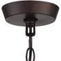 Merriman Bronze Chandelier 28'' Wide Industrial Clear Seeded Glass 5-Light Fixture for Dining Room House Foyer Kitchen Island Entryway Bedroom - Franklin Iron Works