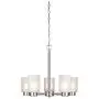 Westinghouse Lighting 6227400 Sylvestre Five-Light Interior Chandelier, Brushed Nickel Finish with Frosted Seeded Glass, 5