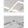 43 in LED Living Room Dining Room Flush Mount Ceiling Light Fixtures Ceiling Hanging Lighting Dimmable Remote Acrylic Chandeliers Modern Designer 3 Rectangle Hotel Lobby Kitchen Bedroom,White