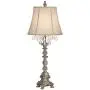 Duval Cottage Table Lamp Crystal Antique White Candlestick Beige Bell Shade for Living Room Family Bedroom Bedside - Barnes and Ivy Duval Cottage Table Lamp Crystal Antique White Candlestick Beige Bell Shade for Living Room Family Bedroom Bedside - Barnes and Ivy