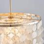 Saint Mossi 1-Light Morden Chandelier Capiz Pendant Lighting Fixture Coastal Style Hanging Ceiling Lighting for Dining Living Room Bedroom White Kitchen Island Saint Mossi 1-Light Morden Chandelier Capiz Pendant Lighting Fixture Coastal Style Hanging Ceiling Lighting for Dining Living Room Bedroom White Kitchen Island