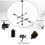 KOSTOMO Modern Black Sputnik Chandelier 6 Lights Ceiling Light Fixture Pendant Dining Kitchen Island Bedroom Lighting KOSTOMO Modern Black Sputnik Chandelier 6 Lights Ceiling Light Fixture Pendant Dining Kitchen Island Bedroom Lighting