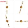 JHLBYL Bathroom Vanity Light 2-Light Wall Sconce Brushed Gold Bronze Classic Mid Century Wall Lamp Wall Light for Bathroom Modern Dining Room Living Room