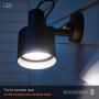 SYLVANIA Ultra LED Night Chaser, PAR38, 250W Equivalent, 2650 Lumen, Replacement for Halogen Flood Spot Light, Medium Base E26, Dimmable, 5000K Daylight