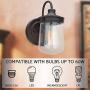 Kira Home Mason 10'' Industrial Farmhouse Wall Sconce/Light, Seeded Glass Shade, Dimmable, Oil Rubbed Bronze Finish