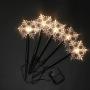 Uonlytech Christmas Snowflake Garden Lights Battery Operated Snowflake Lights Outdoor Waterproof Christmas Decorative Ground Lights Lawn Night Light