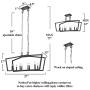 KSANA Black Chandelier, Modern 8 Lights Metal Light Fixture for Dining Room and Kitchen Island
