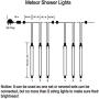 Purtuemy Meteor Shower Lights Christmas Lights, Falling Rain Lights 12 inch 8 Tubes LED Icicle Cascading String Lights for Christmas Halloween Holiday Decoration Garden Outdoor Trees Wedding , Blue