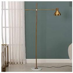 QQB Fashion Floor Lamp Reading Lamp Adjustable Angle Living Room Sofa Reading Lamp Bedroom Brass Long Arm Vertical Remote Dimming LED Modern (Color : Remote Control)