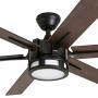 Honeywell 51036 Kaliza Modern Ceiling Fan with Remote Control, 56'', Espresso