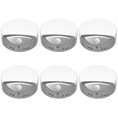 Closet Light, SONATA Under Cabinet Lights Motion Sensor Locker Light, LED Battery Operated Night Lights Stick Up Closet Light, Perfect for Closet,Staircase, Bedroom,Kitchen (6 Pack)