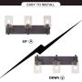 VINLUZ Vanity Bathroom Light Fixture Oil Rubbed Bronze 3 Lights Rustic Wall Sconce Lighting with Clear Glass Shade Vintage Porch Wall Lamp Bedroom Living Room