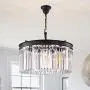 Modern Crystal Chandelier Pendant Ceiling Lamp Crystal Lighting Fixture for Dining Room, Living Room (5 Lights)