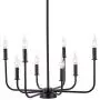 Sivilynus 8 Lights Black Sputnik Moden Chandelier