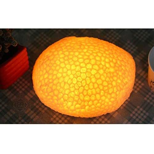 Coral Beach Themed Night Light, AAA Battery Operated Portable Nightstand Lamp with Timer Function for Nautical Bedroom, Ocean Party, Sea Life Table Decor, Warm White