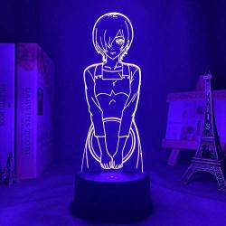 3D Anime lamp Light Tokyo Ghoul Touka & Kirishima Led for Bedroom Decor Nightlight Gift Tokyo Ghoul Touka & Kirishima-16 Color with Remote