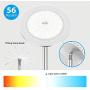 TROND LED Torchiere Floor Lamp, Modern Sky Tall Dimmable Lamp 30W, 5500K Natural Daylight, Max. 5000lm, 71-Inch, 30-Min Timer, Standing Pole Uplight for Living Room Bedroom Office, Silver