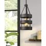 Emliviar 1-Light Mini Pendant Light, Industrial Hanging Light Fixture for Kitchen Dining Room, Oil Rubbed Bronze Finish, 2A1-D1 ORB