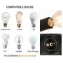 GRUSTRUST Retro Flush Mount Ceiling Light Black 8 Lights E26 Base Middle Ages Sputnik Chandeliers Ceiling Light Fixture for Dining Room, Living Room and Bedroom(Bulbs not Included)