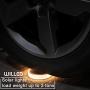Solar Deck Light, Big Solar Charging Panel, 24 LEDs, Warm White Dock Light for Step, Pathway, Driveway, Garden(4 Pack)