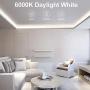 White LED Strip Lights, CT CAPETRONIX 16.4ft 6000K Bright 300 LEDs Flexible Tape Lighting Kit, 12V LED Light Strip for Bedroom, Ceiling, Living Room, Kitchen, Closet, Under Cabinet, Vanity Mirror