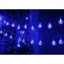 HUGSVIK 25.7FT 50 LED Battery Operated Blue String Lights, 8 Modes Globe Blue Lights for Room, Waterproof Blue Christmas Lights for Bedroom Kids Canopy Kids Tent Christmas Tree Decor Camping