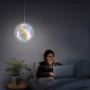 Starry Moon Lamp, LOGROTATE Galaxy Night Light 16 Colors 3D Print LED Moon Light with Stand, Remote&Touch Control, USB Rechargeable Gift for Women Kids Birthday, Bedroom Home Decor, 5.98 inch