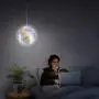 Starry Moon Lamp, LOGROTATE Galaxy Night Light 16 Colors 3D Print LED Moon Light with Stand, Remote&Touch Control, USB Rechargeable Gift for Women Kids Birthday, Bedroom Home Decor, 5.98 inch