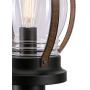 Westinghouse Lighting 6578800 Canyon Rustic One-Light Outdoor Post Top Light Fixture Textured Black and Barnwood Finish, Clear Glass