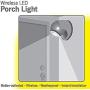 LIGHT IT! by Fulcrum 20031-101 6-LED Wireless Motion Sensor Security Porch Light, Single, Silver