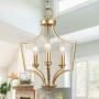 KSANA Gold Chandelier, Small Pendant Light for Kitchen Island, Dining & Living Room